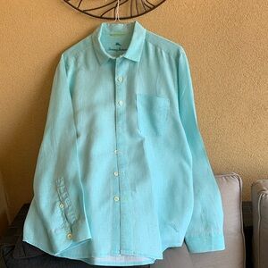 Tommy Bahama long-sleeved linen shirt.